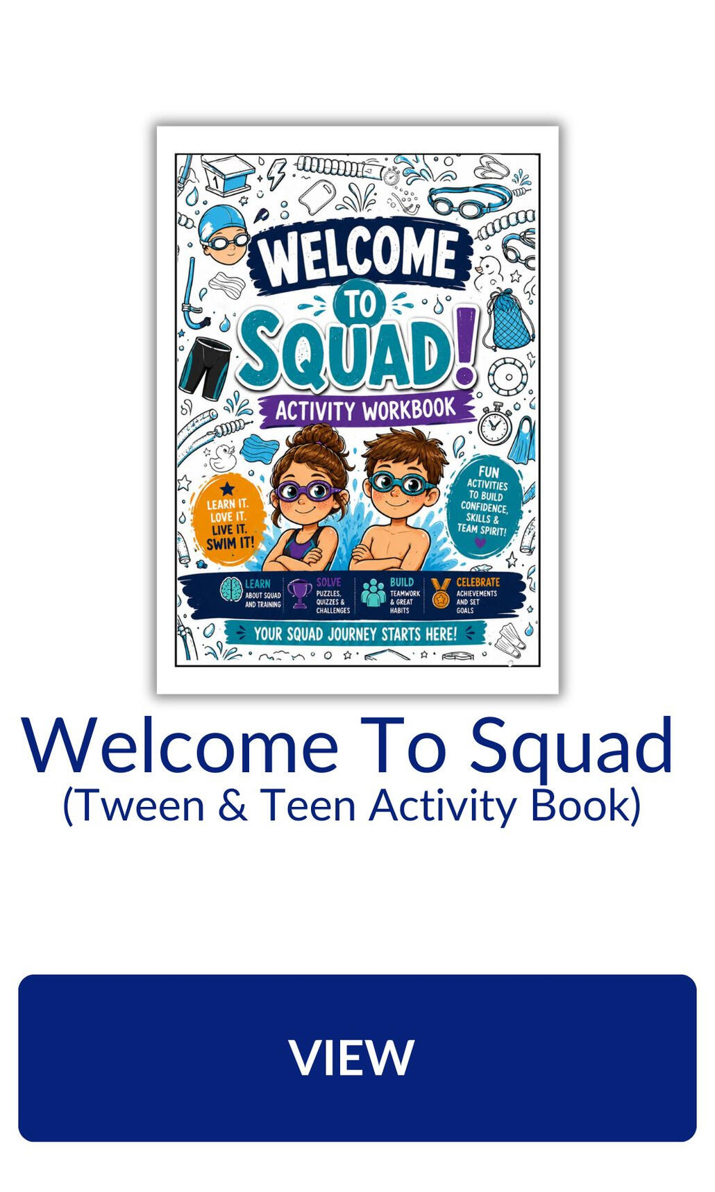 Squad swim team training activites for kids and swimmers Squad swim team training activites for kids and swimmers