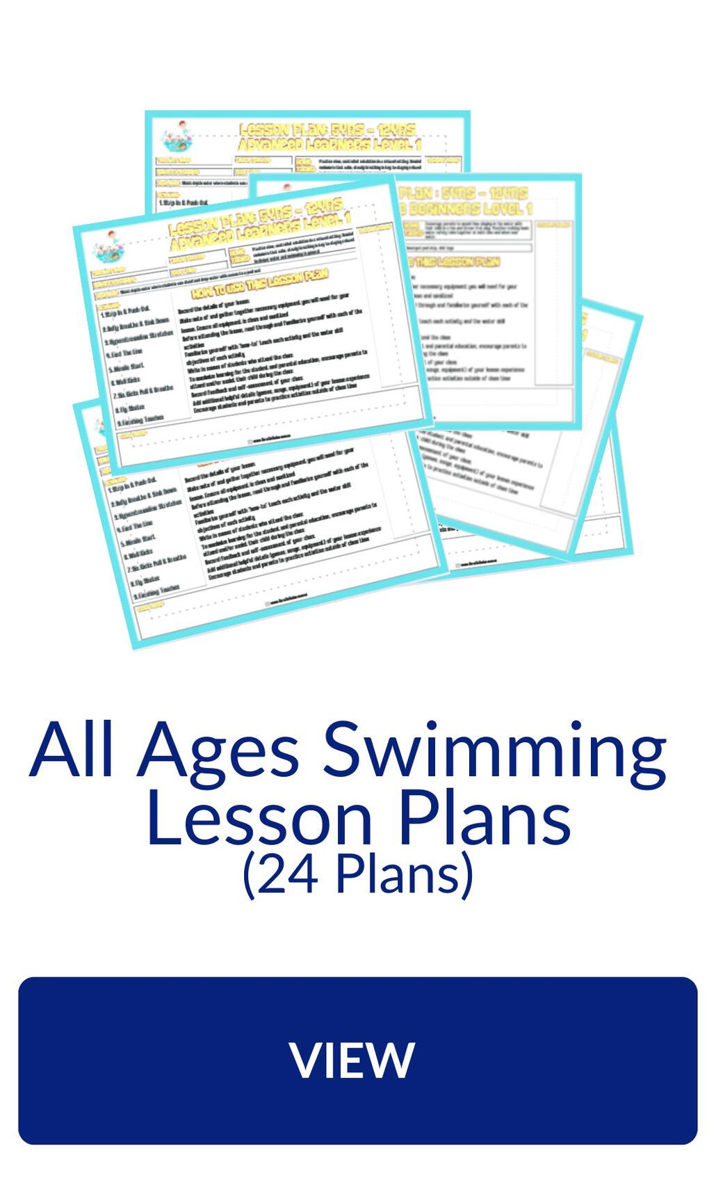 Swim instructor lesson plans Swim instructor lesson plans